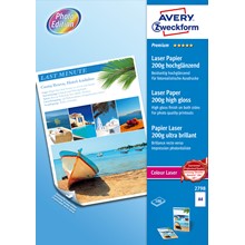 Avery Zweckform Premium Farblaser Photopapier, A4, 200g