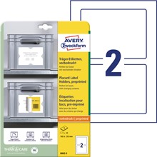 Avery Zweckform Träger-Etiketten, A4 160 x 120 mm, weiß, hellgrau