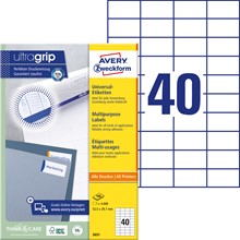 Avery Zweckform Etiketten 52,5x29,7 mm, 100 Bögen, mit ultragrip
