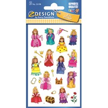 Z-Design Papier Sticker Prinzessin