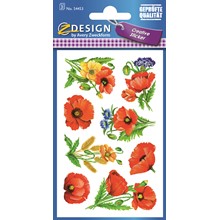 Z-Design Flower Sticker Mohn
