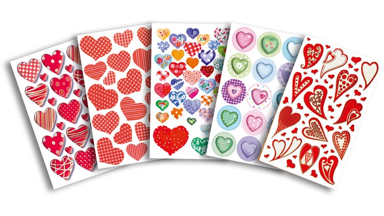 Valentinstag-Sticker - Herzen