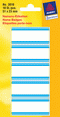 3016 - Avery Zweckform Namensetiketten, 51x23mm, 10 Etiketten, blaue Balken