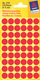 3141 - Avery Zweckform Markierungspunkte, 12 mm, 270 Etiketten, rot