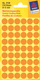 3148 - Avery Zweckform Markierungspunkte, Durchmesser 12 mm, leuchtorange