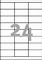 3664 - Avery Zweckform Etiketten 70x33,8 mm, 100 Bögen