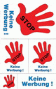 ZD-3741 - Z-Design Hinweisetiketten Stop - Keine Werbung
