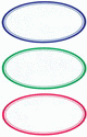 ZD-3742 - Z-Design Haushaltsetiketten oval bunt