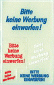 ZD-3758 - Z-Design Hinweisetiketten Keine Werbung