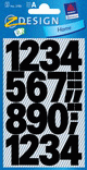 ZD-3785 - Z-Design Zahlen wetterfest, schwarz, Schrift Univers Bold 100pt