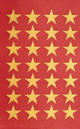 ZD-4001 - Z-Design Weihnachtssticker Glanzfolie Sterne gold