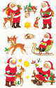 ZD-4053 - Z-Design Weihnachtliche Sticker Nikoläuse