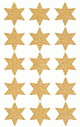 ZD-4112 - Z-Design Weihnachtliche Sticker beglimmert Sterne gold