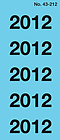 43-212 - Avery Zweckform Jahreszahlen 2012, 60x26 mm, 100 Etiketten, blau