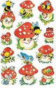 ZD-4304 - Z-Design Sticker Lustige Pilze
