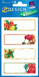ZD-52144 - Z-Design Weihnachtliche Sticker Widmung mit Glimmerstaub