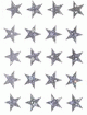 ZD-52256 - Z-Design Weihnachtssticker Effektfolie Sterne silber