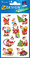 ZD-52266 - Z-Design Weihnachten Papier Sticker, Nikolaus