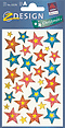 ZD-52278 - Z-Design Weihnachten Glamour Sticker, Sterne, bunt