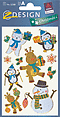 ZD-52280 - Z-Design Weihnachten Sticker Effektfolie, Tiere