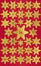 ZD-52387 - Z-Design Weihnachtliche Sticker Adventszahlen in Sternen