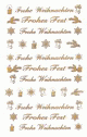 ZD-52391 - Z-Design Weihnachtssticker Folie Frohes Fest