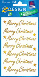ZD-52436 - Z-Design Weihnachtssticker Folie Merry Christmas