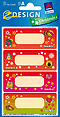ZD-52645 - Z-Design Papier Sticker, Smiley Widmung oval
