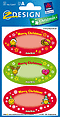 ZD-52647 - Z-Design Papier Sticker, Smiley Widmung, beglimmert
