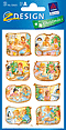 ZD-52653 - Z-Design Weihnachten Papier Sticker Engel + Kinder