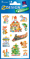 ZD-52655 - Z-Design Weihnachten Papier Sticker Nostalgische Weihnachten