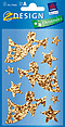 ZD-52666 - Z-Design Weihnachten Glitter Sticker Enger + Trompete gold