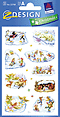 ZD-52708 - Z-Design Weihnachten Papier Sticker See-Winterlandschaft
