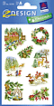 ZD-52709 - Z-Design Weihnachten Papier Sticker Zauberhafter Winterwald