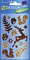 ZD-52724 - Z-Design Weihnachten Glitter Sticker Weihnachten