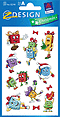 ZD-52745 - Z-Design Papier Sticker Geschenke, beglimmert