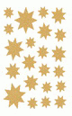 ZD-52856 - Z-Design Fensterschmuck klein Weihnachten Sterne mit Goldglimmer