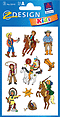 ZD-53141 - Z-Design Papier Sticker Cowboy & Indianer