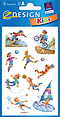 ZD-53142 - Z-Design Papier Sticker Sportler