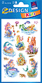 ZD-53146 - Z-Design Papier Sticker Meerjungfrauen, geprägt