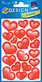 ZD-53205 - Z-Design Sticker beglimmert, Herzen