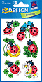 ZD-53281 - Z-Design Sticker beglimmert Marienkäfer