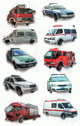 ZD-53745 - Z-Design 3D Sticker Polizeiauto