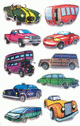 ZD-53746 - Z-Design 3D Sticker versch. Autos