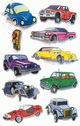 ZD-53749 - Z-Design Sticker Metallic Oldtimer comic