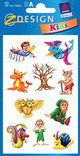 ZD-53842 - Z-Design Papier Sticker, Fabelwesen, beglimmert