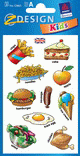 ZD-53863 - Z-Design Papier Englisch-Lernsticker, Speisen