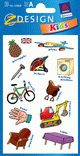ZD-53868 - Z-Design Papier Englisch-Lernsticker, Alltag