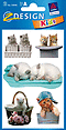 ZD-54046 - Z-Design Papier Sticker, Tierbaby Katze