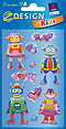 ZD-54052 - Z-Design 3D Sticker, Roboter-Liebe